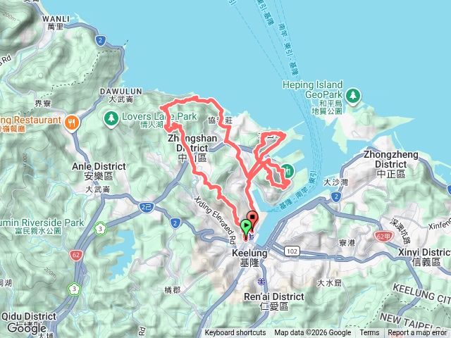 龜塔縱走,外木山海龜岩、白米甕、基隆雙塔、仙洞巖一線天、佛手洞,飛鳳山、大德山、摩天嶺、外木山、火號山預覽圖