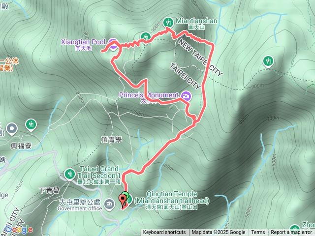 清天宮-向天池-向天山-面天坪（O型來回）C_C