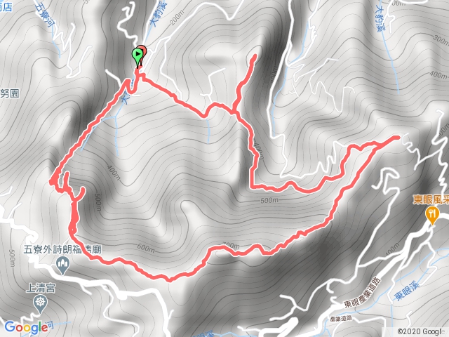 三峽金敏子山-詩朗山-塞口坑山-內金敏山-445峰O型 