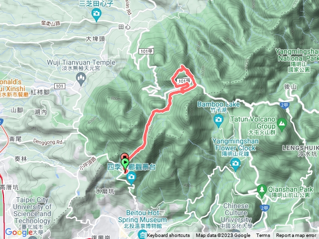 清天宮→二子坪→蔡公坑山→百拉卡山→十八彎古道→二子坪步道回清天宮