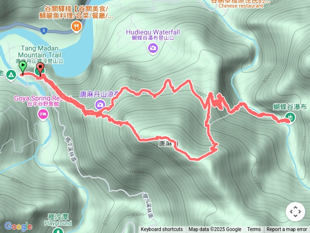 唐麻丹山、蝴蝶谷