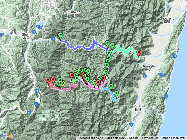 (類)大南三段大補包 (郡大林道、瑞穗林道、萬榮林道、丹大林道、大小石公、六順七彩，不含馬博拉斯橫斷+嘆息灣) 2022-02-26到03-03