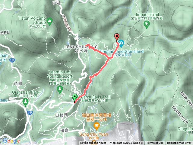 絹絲瀑布，冷水坑，擎天崗