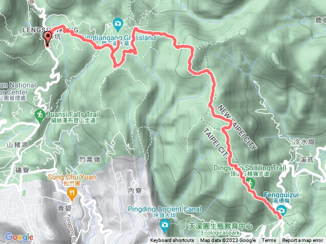 冷水坑遊客服務站至風櫃嘴往返