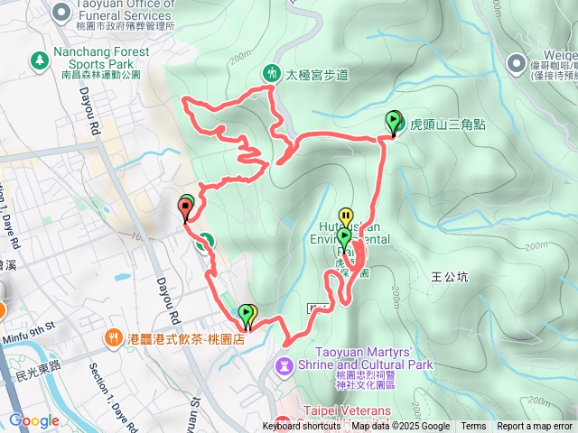 中福宮-太極宮步道-三元步道-福頭山-虎頭山-環保公園-大有梯田生態公園預覽圖