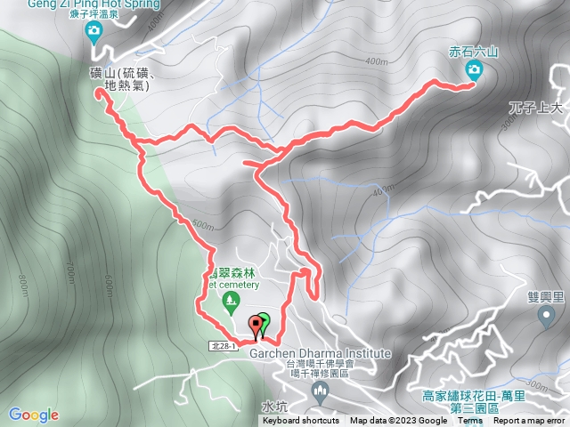 萬里大坪古道-赤石六山-焿子坪-坑口古早厝-荖寮湖福德宮O型2023.09.23