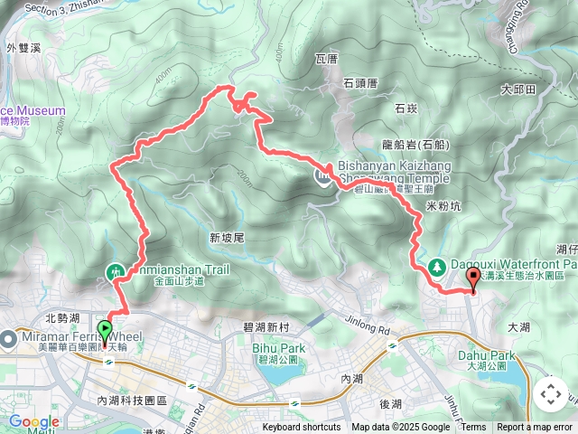 皆運西湖站--大岩璧--碧山露營場--大溝溪