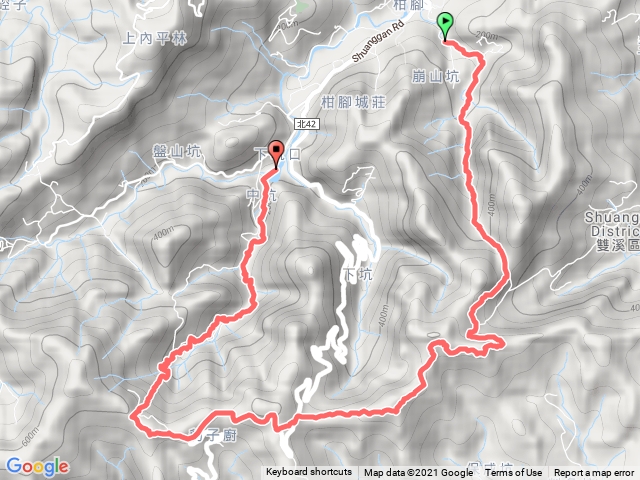 崩山坑中坑古道O型