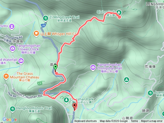 遊客中心至七星公園