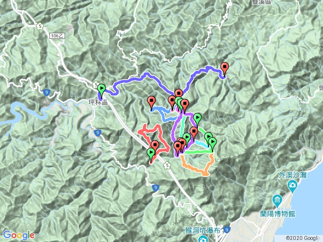 2020.6.2下洞瀑布_稜上北宜古道_北宜土地公_梳粧樓山_銃櫃遺址_湖桶鞍部_尖山湖古道O行