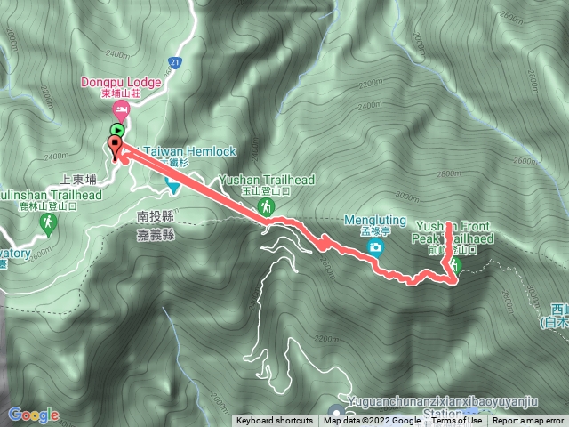 玉山前鋒登山山徑