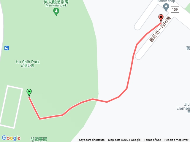 南港中央研究院內登山步道