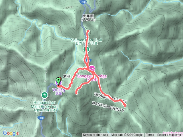 小奇萊、石門山、合歡尖山、合歡東峰預覽圖