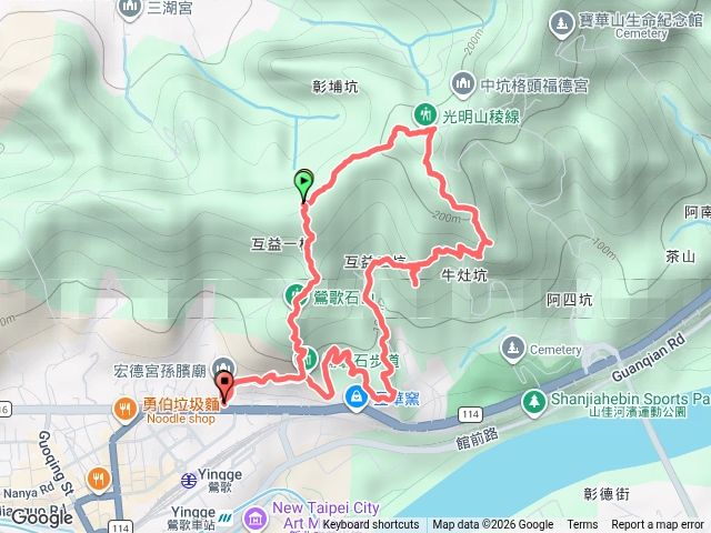 孫龍步道-牛灶山步道-光明山稜線步道-鶯歌石步道預覽圖