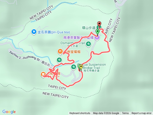 桂花步道，環山步道