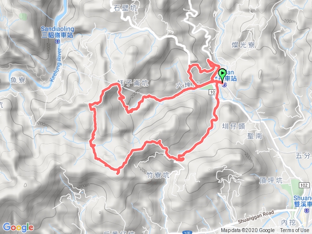 201024 尪子崙坑口、大塊厝山、尪子崙坑、頂坑山、新路尾山O型