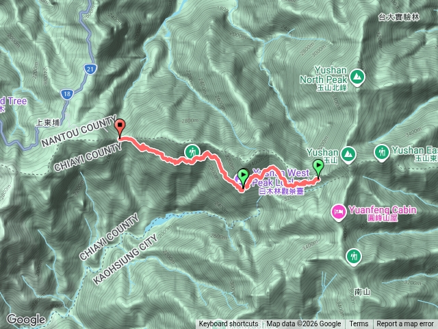 排雲山莊到玉山登山口5/23-Ting