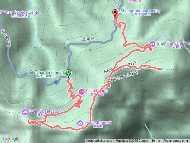 鹿林口鹿林前山鹿林山麟趾山停車場