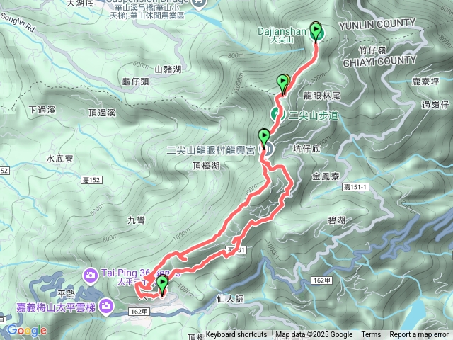 雲嘉五連峰