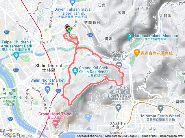 芝山巖劍潭山步道