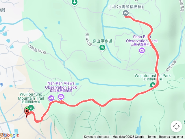 2025年3月16號五酒桶山健行