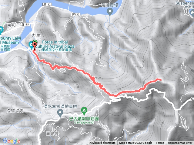 力里山登山口-力里山-登山口