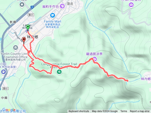 林內龍過脈登山步道