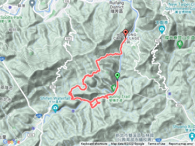 三貂嶺、野人谷瀑布、中坑古道、三貂嶺柴寮古道回猴硐火車站