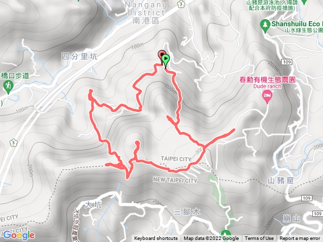 四分子古道，三腳木群峰，濕水子古道O型