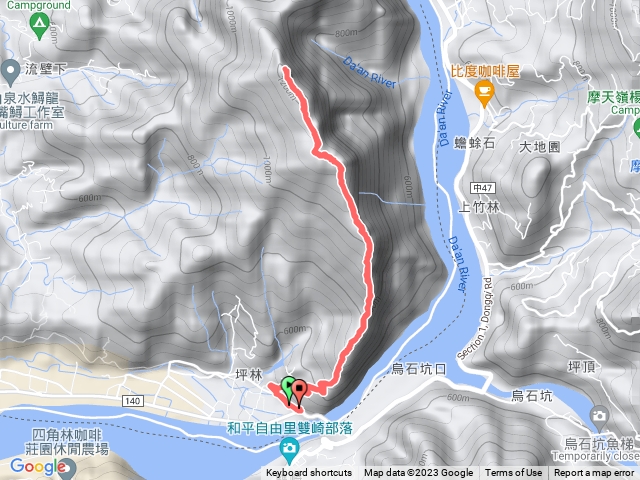 大克山步道西南峰