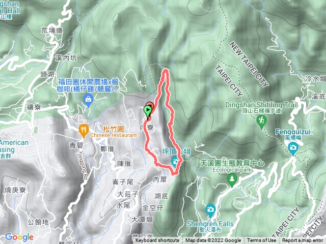 阿婆潭，內雙溪古道