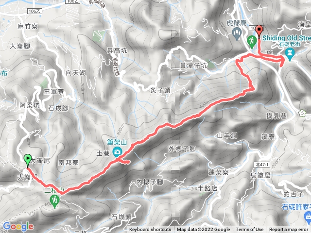 筆架山 到 天南宮