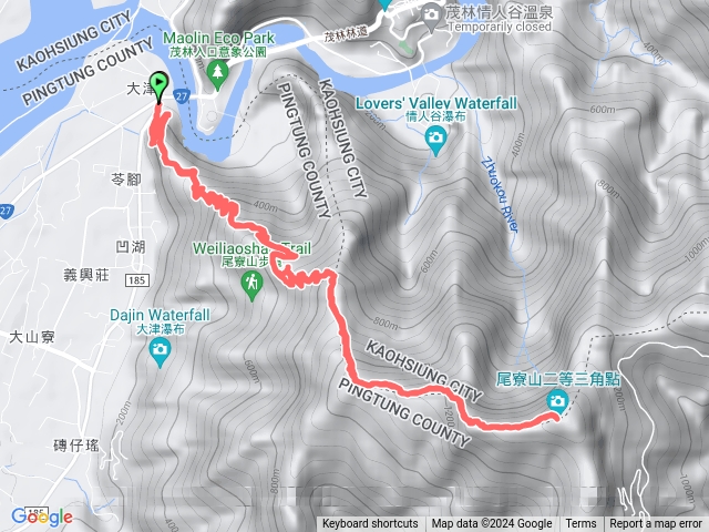 20231231高雄/茂林/尾寮山小百岳原路來回