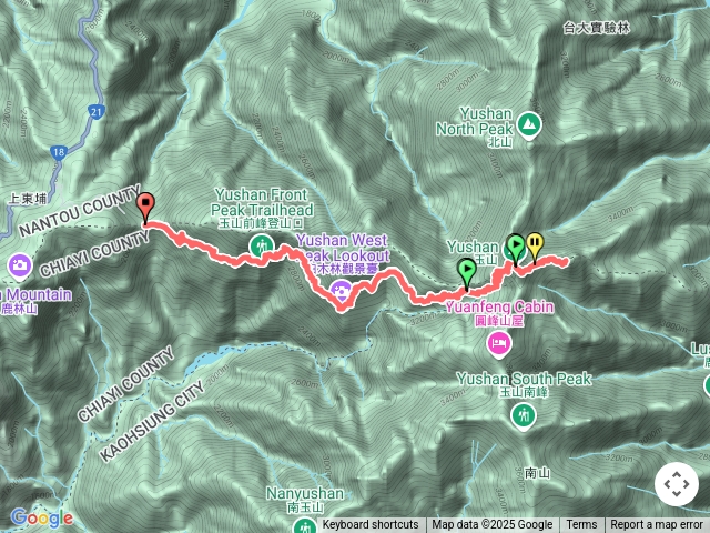 玉山主東二日遊