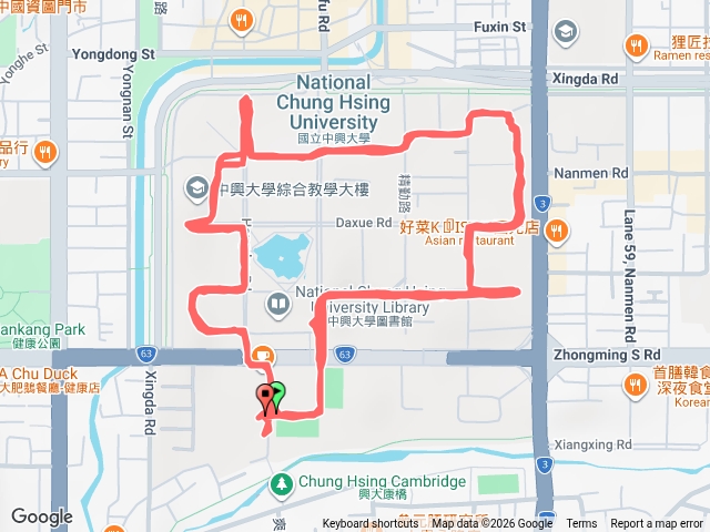 興大慢跑（Yi）繼續轉動直到最後一秒鐘