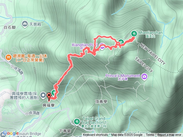 興福寮向天池山向天山面天山