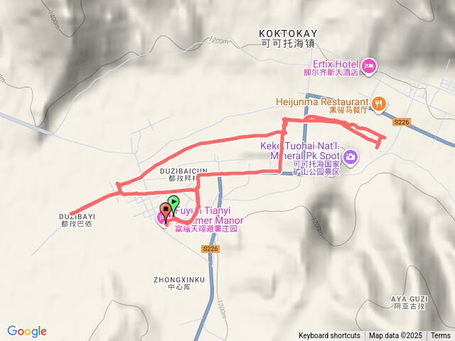 北疆 可可托海鎮晨遊_庫依爾特河河堤步道