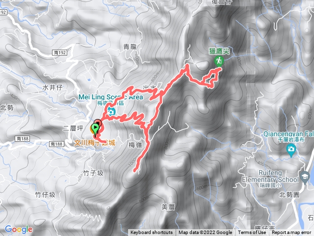 獵鷹尖，一線天，竹子尖山