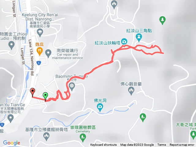 基隆市紅淡山往返