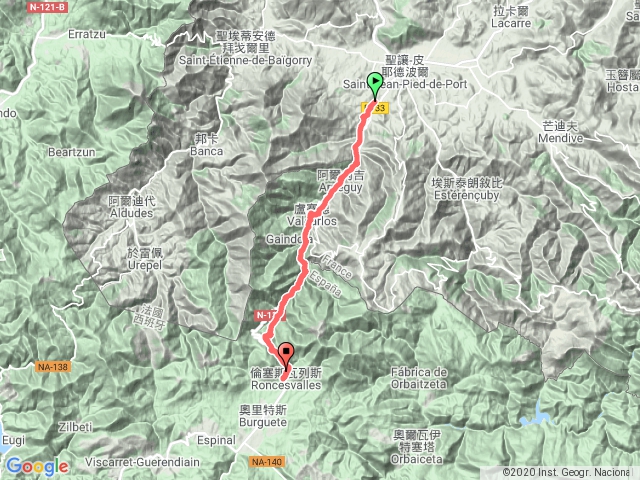 西班牙朝聖之路－法國之路【冬季庇里牛斯山替代路線】Saint Jean Pied de Port－ Valcarlos － Roncesvalles