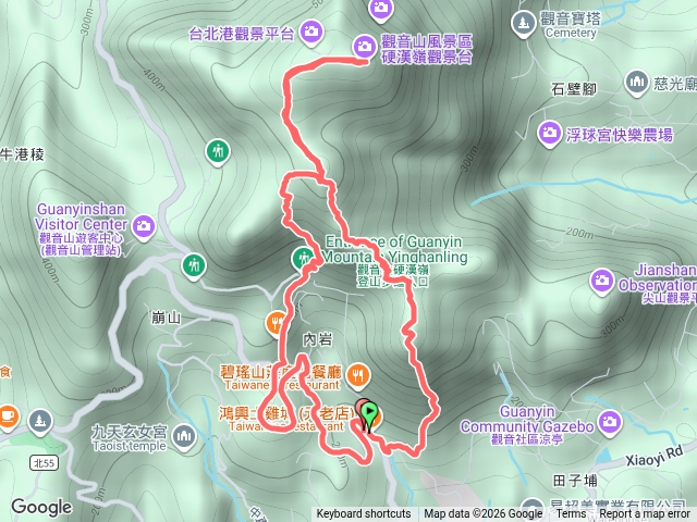 觀音山-小北插-鷹仔尖-大崩壁