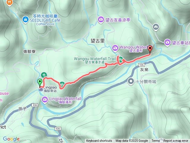 嶺腳寮山步道-望古瀑布