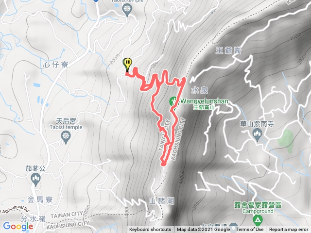 王爺崙山龍麟山初登左陡上右奇石群緩下