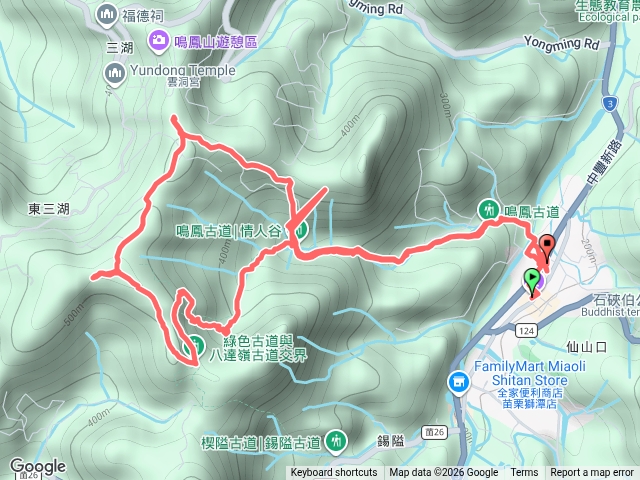 20260621(日) 獅潭吊橋_鳴鳳古道_延平古道_綠色古道_南隘勇古道(南長城步道) _鳴鳳古道O型預覽圖