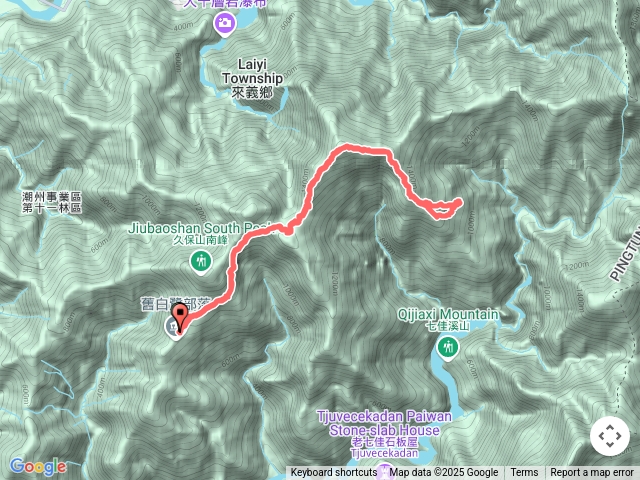 大武藏山走舊古樓部落