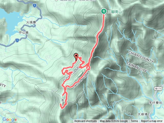 《春峰》《雄峰》《三腳南山南峰 (清峰)》《三腳南山》《三界埔山》《水井山》- 《南瀛百岳》