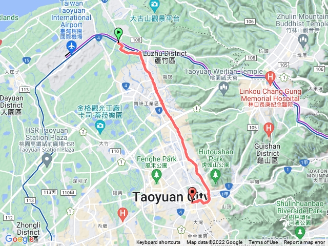 坑口捷運站~桃園火車站