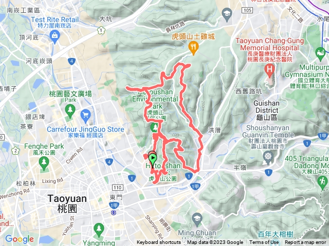 桃園虎頭山15連峰