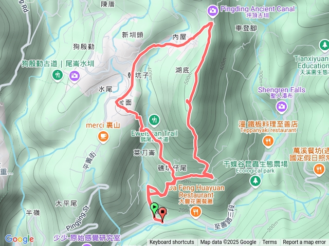 鵝尾山.平菁街.平溪步道O繞預覽圖