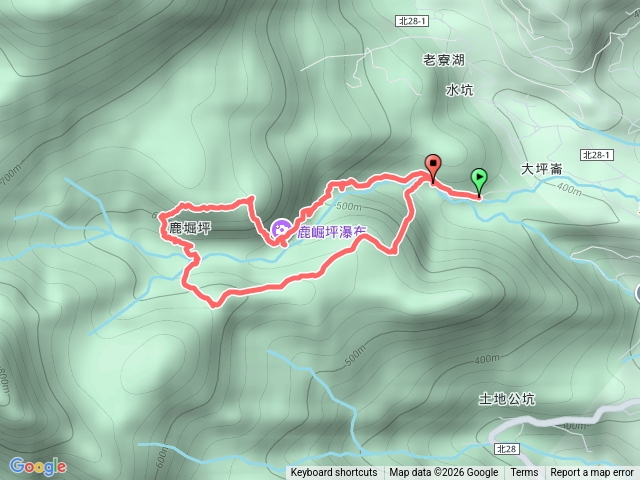 鹿崛坪古道O型(含鹿崛坪山、頭前溪瀑布）
